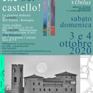 Locandina dell'evento del 3 e 4 ottobre picture of the event: Oh, che bel castello! Visite guidate al Castello Malatestiano di Longiano